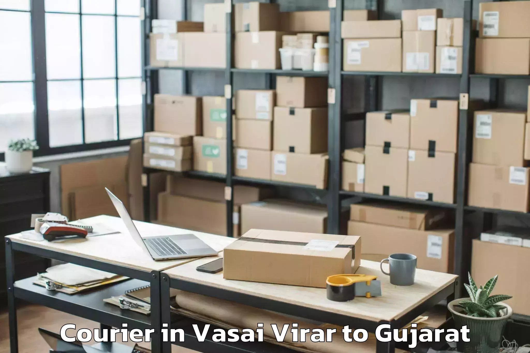 Easy Vasai Virar to Dhuwaran Courier Booking